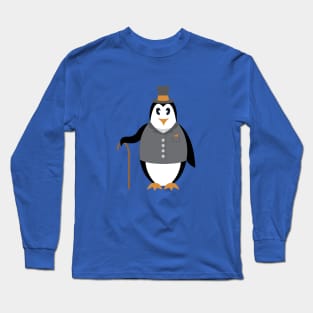 The Gentleman Penguin Long Sleeve T-Shirt